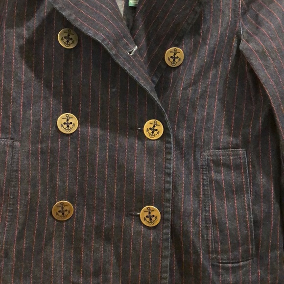 Lauren RL nautical denim pea coat - Picture 4 of 4